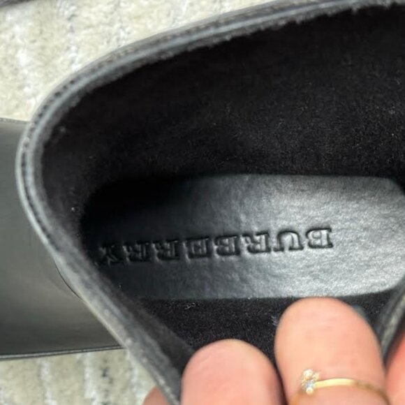 BURBERRY Check Detail Belted Rain Boots - Size 38 - Picture 7 of 8